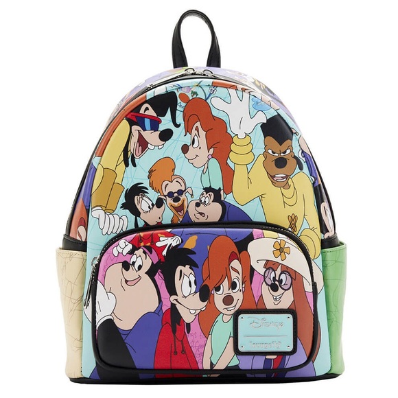 Disney Handbags - Disney Loungefly A Goofy Movie Collage Mini Backpack